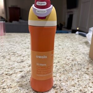Owala Orange Insulated Tumbler with Built-in Straw 24oz